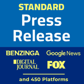 standard press release distribution service fox news, benzinga, digital journal