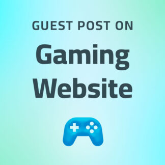 Image for service Buy Gaming Guest Posts on High Quality Sites