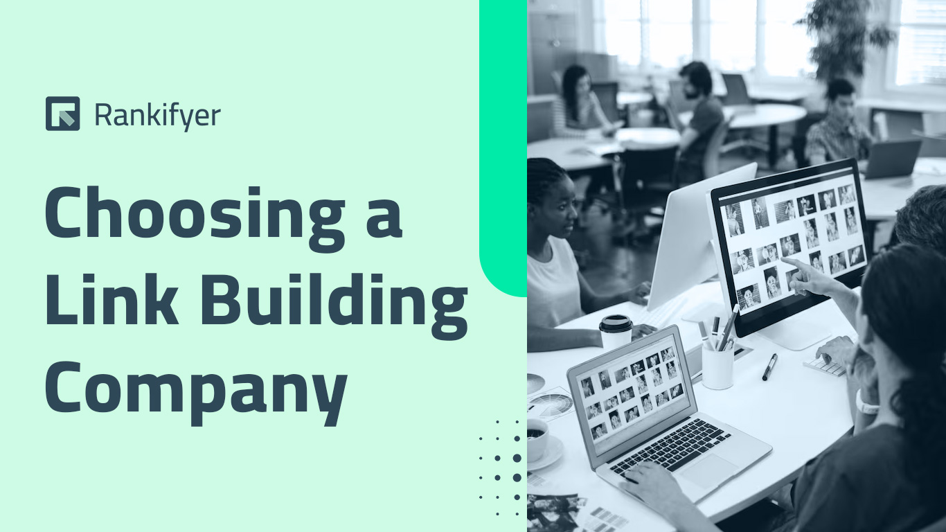 featured image for article about choosing a link building company