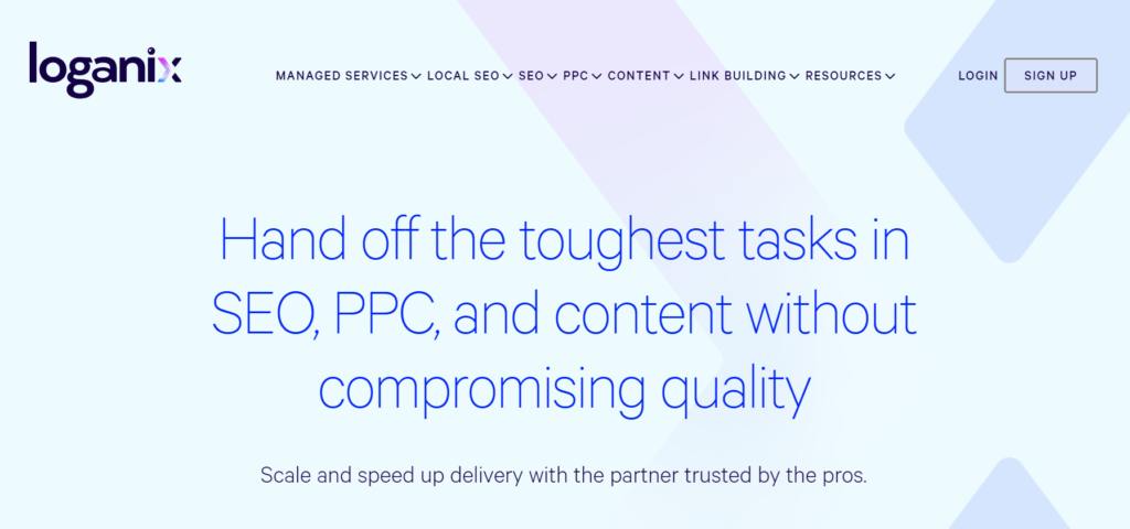 screen shot of loganix